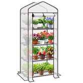 Sekey Mini Greenhouse for Tomatoes with 4 Levels – Compact Foil Greenhouse for Balcony & Garden, Stable & Space-Saving (160×70×50 cm)